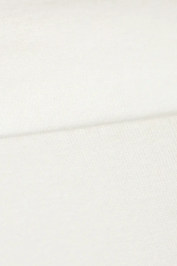Pantalones de pijama acampanados de talle bajo – Blanco Pantalones de pijama acampanados de talle bajo – Blanco