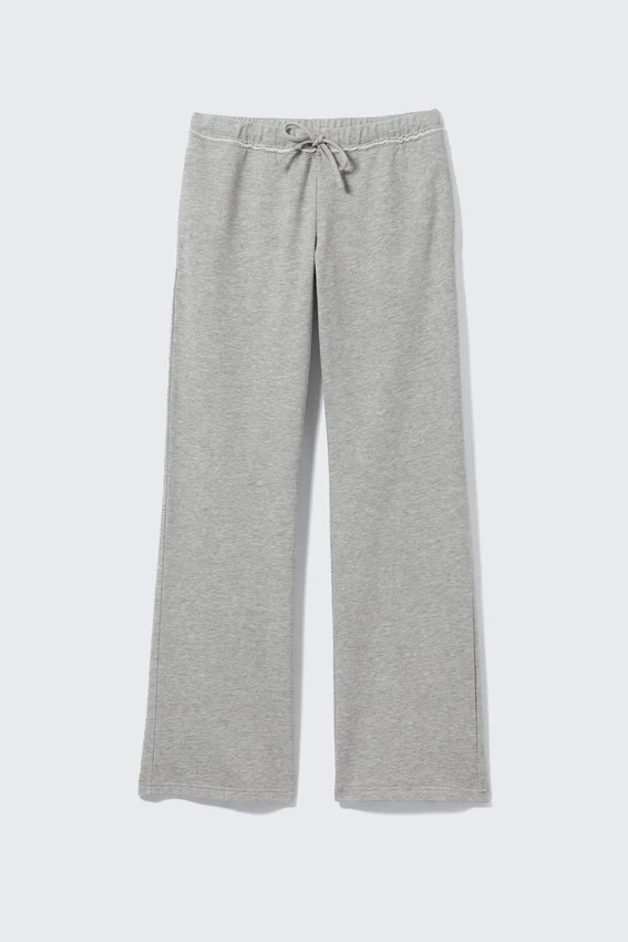 Pantalones de pijama de felpa suave – Gris jaspeado Pantalones de pijama de felpa suave – Gris jaspeado