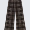 Pantalones de pijama de franela a cuadros – Marrón a cuadros Pantalones de pijama de franela a cuadros – Marrón a cuadros
