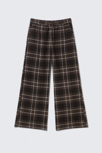 Pantalones de pijama de franela a cuadros – Marrón a cuadros Pantalones de pijama de franela a cuadros – Marrón a cuadros