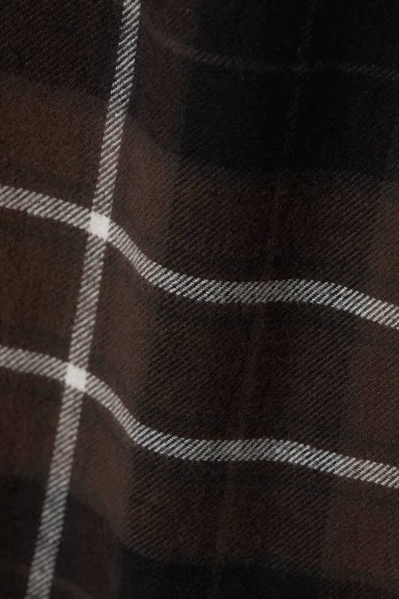 Pantalones de pijama de franela a cuadros – Marrón a cuadros Pantalones de pijama de franela a cuadros – Marrón a cuadros