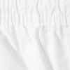 Pantalones de pijama de popelín de algodón de pierna ancha – Blanco Pantalones de pijama de popelín de algodón de pierna ancha – Blanco