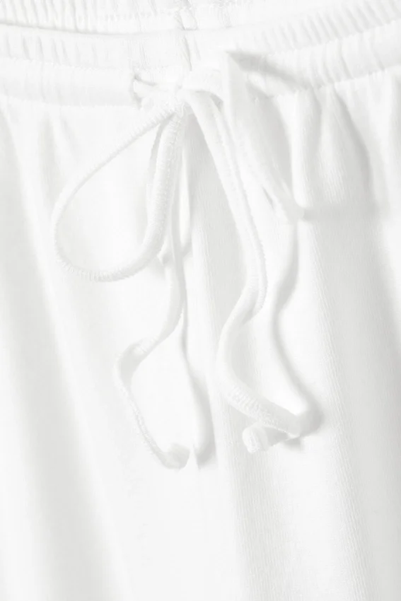 Pantalones de pijama holgados – Blanco Pantalones de pijama holgados – Blanco