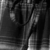 Pantalones de pijama holgados de franela – A cuadros negros