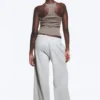 Pantalones de pijama holgados – Gris claro empolvado Pantalones de pijama holgados – Gris claro empolvado