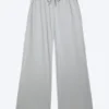 Pantalones de pijama holgados – Gris claro empolvado Pantalones de pijama holgados – Gris claro empolvado