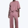 Pantalones de pijama holgados – Lila empolvado Pantalones de pijama holgados – Lila empolvado