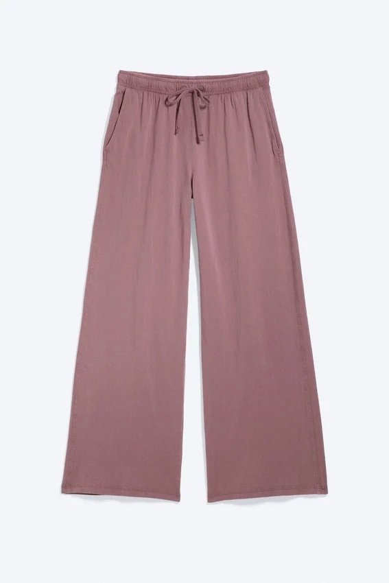 Pantalones de pijama holgados – Lila empolvado Pantalones de pijama holgados – Lila empolvado