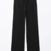 Pantalones de pijama holgados – Negro
