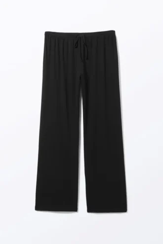 Pantalones de pijama holgados – Negro