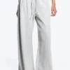 Pantalones de rizo volteado – Mezcla de gris claro empolvado Pantalones de rizo volteado – Mezcla de gris claro empolvado