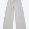 Pantalones de rizo volteado – Mezcla de gris claro empolvado Pantalones de rizo volteado – Mezcla de gris claro empolvado