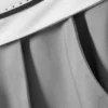 Pantalones de sarga de talle bajo con cintura plegada – Gris Pantalones de sarga de talle bajo con cintura plegada – Gris