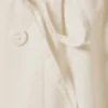 Pantalones de talle bajo con fruncidos y cordón – Blanco roto Pantalones de talle bajo con fruncidos y cordón – Blanco roto