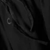 Pantalones de talle bajo con fruncidos y cordón – Negro Pantalones de talle bajo con fruncidos y cordón – Negro