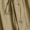 Pantalones de talle bajo con fruncidos y cordón – Verde caqui claro Pantalones de talle bajo con fruncidos y cordón – Verde caqui claro