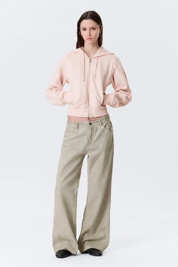 Pantalones de talle bajo, corte holgado y acampanado – Light Mole Pantalones de talle bajo, corte holgado y acampanado – Light Mole