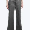 Pantalones de talle bajo, holgados y acampanados – Gris oscuro Pantalones de talle bajo, holgados y acampanados – Gris oscuro