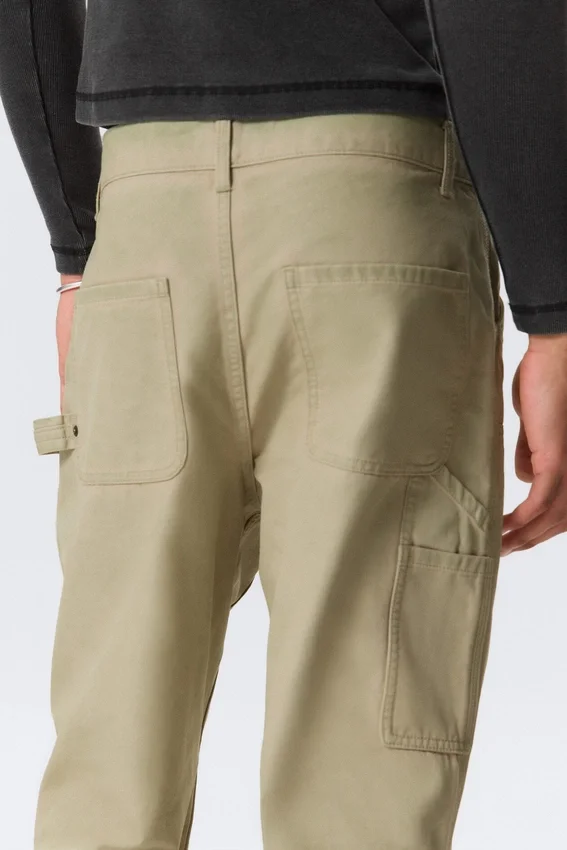 Pantalones de trabajo acampanados Gia F – Beige lavado Pantalones de trabajo acampanados Gia F – Beige lavado