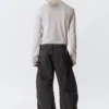 Pantalones de trabajo de corte ancho – Negro lavado Pantalones de trabajo de corte ancho – Negro lavado
