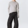 Pantalones de trabajo de corte ancho – Negro lavado Pantalones de trabajo de corte ancho – Negro lavado