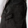 Pantalones de trabajo de corte ancho – Negro lavado Pantalones de trabajo de corte ancho – Negro lavado