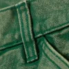 Pantalones de trabajo de talle bajo y corte holgado – Verde lavado Pantalones de trabajo de talle bajo y corte holgado – Verde lavado