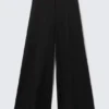 Pantalones de traje acampanados de talle bajo – Negro Pantalones de traje acampanados de talle bajo – Negro