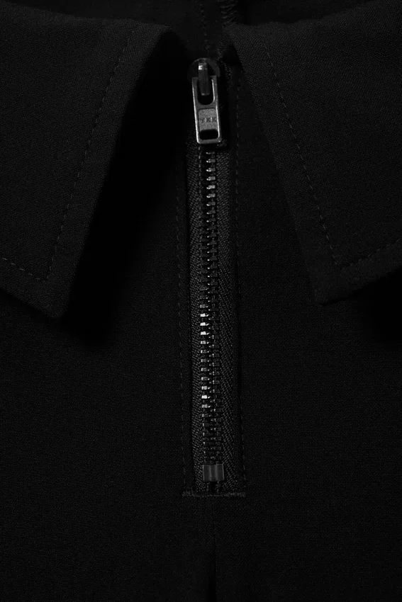 Pantalones de traje acampanados de talle bajo – Negro Pantalones de traje acampanados de talle bajo – Negro