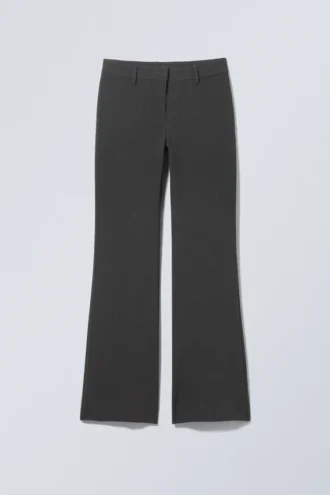 Pantalones de traje acampanados – Gris oscuro