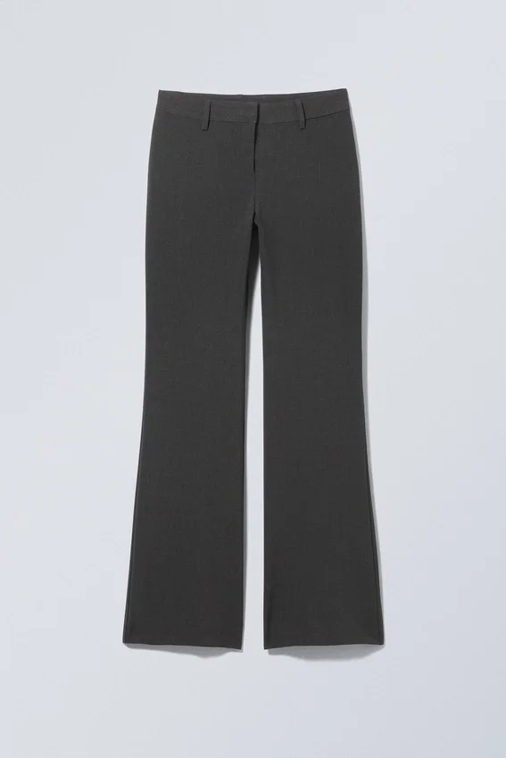 Pantalones de traje acampanados – Gris oscuro Pantalones de traje acampanados – Gris oscuro