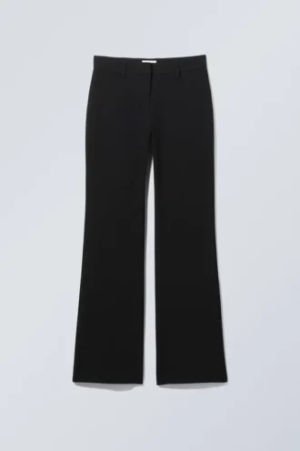 Pantalones de traje acampanados – Negro