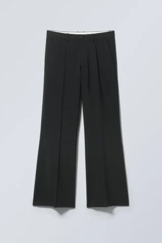 Pantalones de traje acampanados – Negro