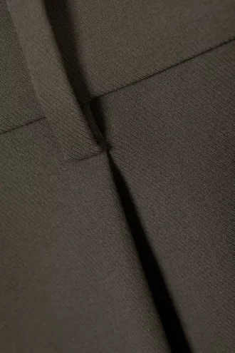 Pantalones de traje anchos de cintura baja – Dark Mole