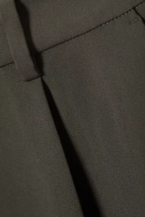 Pantalones de traje anchos de cintura baja – Gris oscuro Pantalones de traje anchos de cintura baja – Gris oscuro