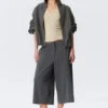 Pantalones de traje capri Hanne H – Gris oscuro jaspeado Pantalones de traje capri Hanne H – Gris oscuro jaspeado