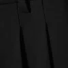 Pantalones de traje con pliegues extraanchos – Negro
