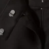 Pantalones de traje con pliegues y cintura baja – Negro Pantalones de traje con pliegues y cintura baja – Negro