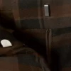 Pantalones de traje de cintura alta y pierna ancha – A cuadros marrones Pantalones de traje de cintura alta y pierna ancha – A cuadros marrones