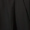 Pantalones de traje de cintura alta y pierna ancha con pliegues – Negro Pantalones de traje de cintura alta y pierna ancha con pliegues – Negro