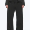 Pantalones de traje de corte holgado y cintura baja – Negro a rayas Pantalones de traje de corte holgado y cintura baja – Negro a rayas