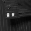 Pantalones de traje de corte holgado y cintura baja – Negro a rayas Pantalones de traje de corte holgado y cintura baja – Negro a rayas