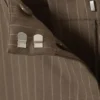 Pantalones de traje de corte holgado y cintura baja – Rayas oscuras Pantalones de traje de corte holgado y cintura baja – Rayas oscuras