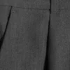 Pantalones de traje de corte holgado y pierna ancha – Gris oscuro jaspeado Pantalones de traje de corte holgado y pierna ancha – Gris oscuro jaspeado