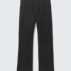 Pantalones de traje de rayas finas de corte holgado – Rayas finas negras Pantalones de traje de rayas finas de corte holgado – Rayas finas negras