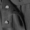Pantalones de traje de talle bajo – Gris jaspeado a rayas Pantalones de traje de talle bajo – Gris jaspeado a rayas
