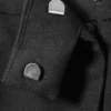 Pantalones de traje de talle bajo – Gris oscuro jaspeado