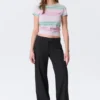 Pantalones de traje de talle bajo – Negro