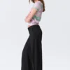 Pantalones de traje de talle bajo – Negro