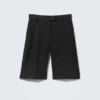 Pantalones de traje desmontables de cintura baja – Negro